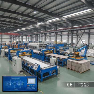 2000m² vezelcementplaatproductielijn met standaard CE en 1 jaar garantie, geoptimaliseerd voor consistente platen