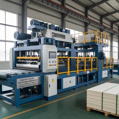 Adjusted Colour Sulfate Mgo Board Machine 1.22 2.44 Heavy Duty Machinery for Producing Fire Resistant Construction Boards