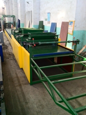 Straw Color Wave Tiles Making Machine, Reverse In Phase Running Tech Daktegels Machine
