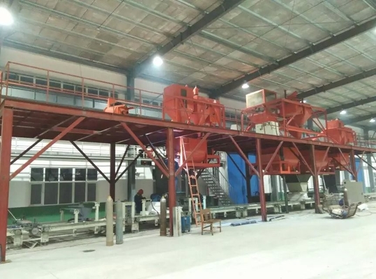 Straw Color Wave Roof Tile Making Machine voor Mgo / Mgcl / Glasvezel Mesh Raw Material