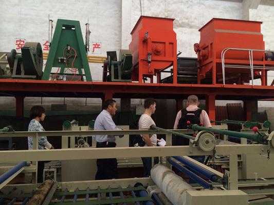Branddichte Mgo Composite Door Manufacturing Machines Fiber Cement Door Forming Line