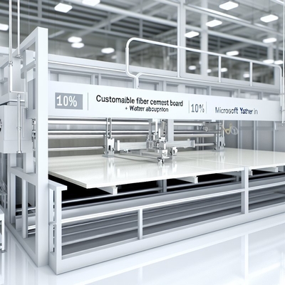 Aanpasbare vezelcementplaat productielijn met ≤10% waterabsorptie