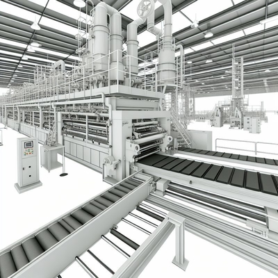 Buiten 2400mm Vezelcementplaat Productielijn met ≤10% Wateropname