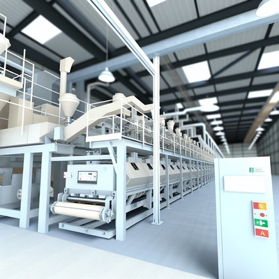 1.2-1.6g/cm3 Dichtheid Vezelcementplaat Productielijn Lage Wateropname voor Industrieel Gebruik