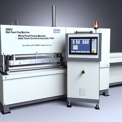 380V Wandpaneel Vormmachine met Delta Touchscreen & Automatische Toevoer