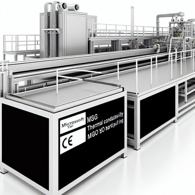 Thermische geleidbaarheid ≤ 0,2 W/m.k Productielijn voor MgO-platen met CE-certificering