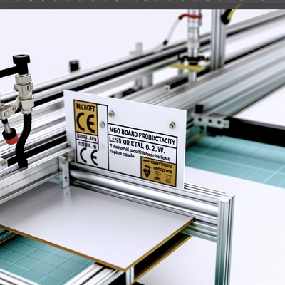 Thermische geleidbaarheid ≤ 0,2 W/m.k Productielijn voor MgO-platen met CE-certificering