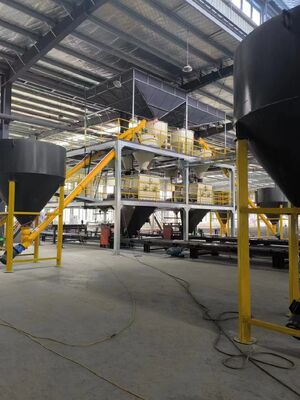 Productielijn voor het vormen van wandpanelen met XPS-isolatiebakplaten