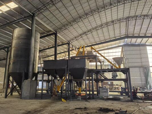 Productielijn voor het vormen van wandpanelen met XPS-isolatiebakplaten