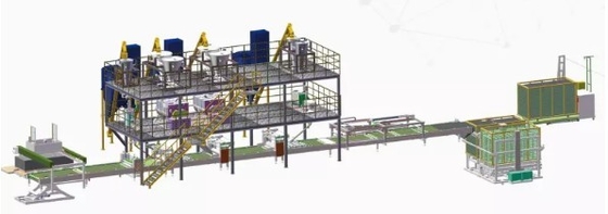 Machines voor de vervaardiging van 1-10 mm karton / Machines voor de productie van karton van hardhout voor Mgo Mgcl zaagstof