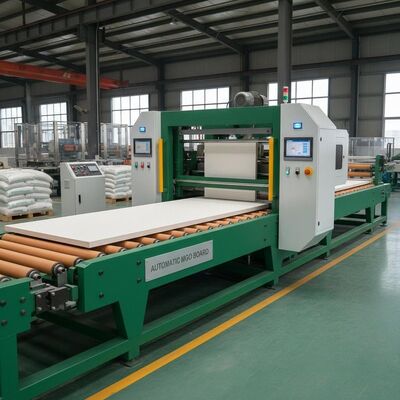 automatische mgo-bordmachine met aangepaste productkleur voor magnesiumoxideplaatproductieresultaten